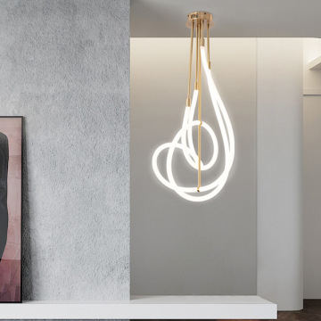 360 Degrees Soft Line LED Chandeliers for Hotel, Office, Villa Living Rooms and Kitchens