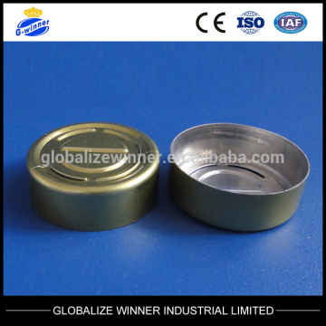 28mm,gold tear off aluminum cap,aluminum seal,aluminum lid