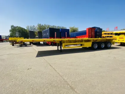 3 Axle 40-foot Flatbed Semi-Trailer for Truck Trailers and Containers