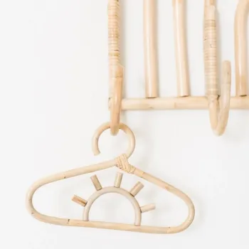 Wholesale Mini Rattan Baby Kids Cloth Hangers