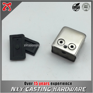 Flat bottom stainless steel glass railing clamp for glass wall