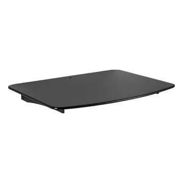 DVD Stand with Black Glass