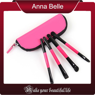 High Quality 4 Pcs Professional Cosmetic Makeup Brush Set with goat hair