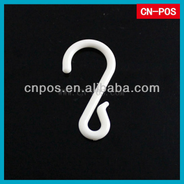 supermarket white plastic s hook for hanging display