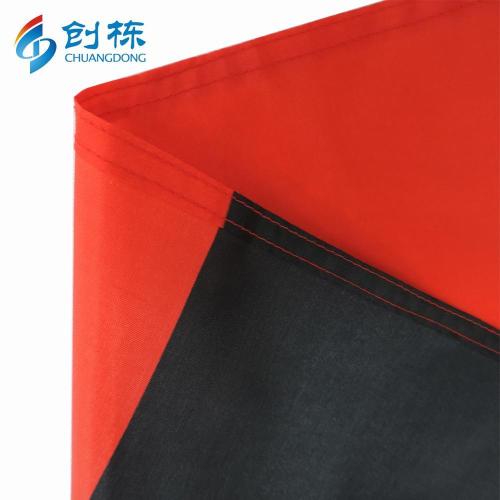 factory promotional knitted black yellow red flag