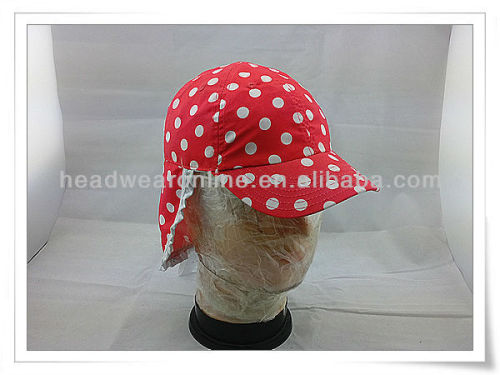 100% Organic Cotton Newest Multifunctional UV and Neck Protection kid Hat/children cap