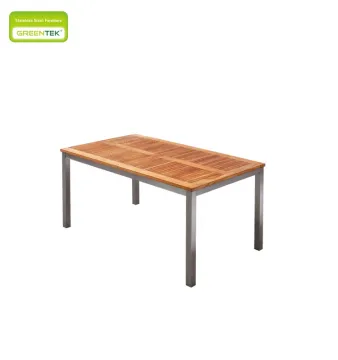 Panel Dining Table Outdoor Patio Garden Furniture