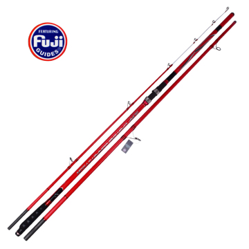 4.5M High Carbon Fiber Surf Rod with 3 Sections and 100-250g Lure Weight
