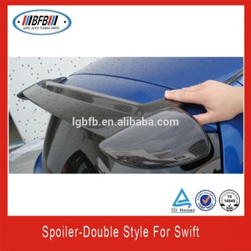 Best quality double style Carbon fiber rear spoiler for swift