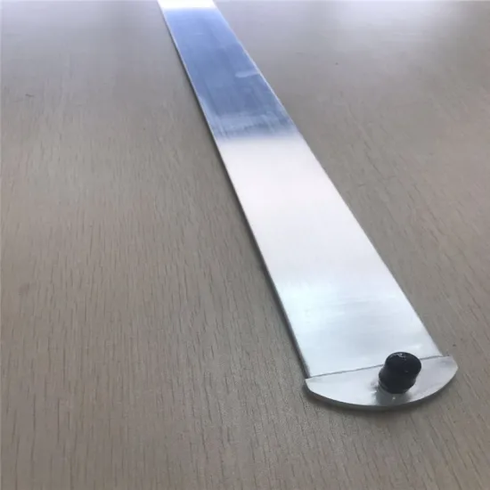 Micro channel oval aluminum pipe with connector