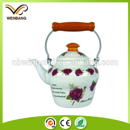 nice design kitchen cooking, custom enamel good quality tea kettle