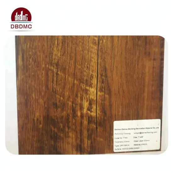 7X48 inch 5mm Vinyl Interlocking Floor Tiles PVC Flooring