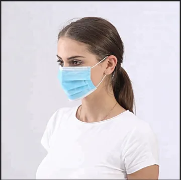 disposable with 3 ply face mask