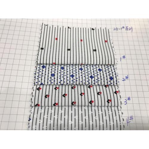 T/C Woven Yarn-dyed Stripe Printed Processing Fabric