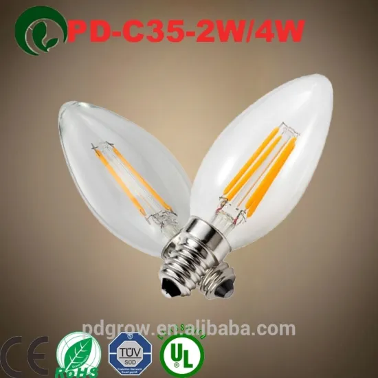 PD Lamp Metal article 4W e12 e14 C35 COG LED Filament candle Light Bulbs