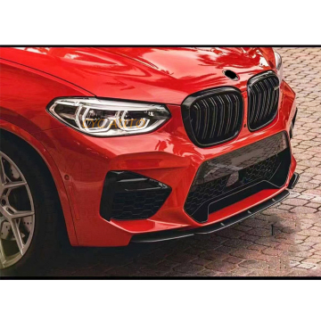 High Quality F98 X4M Rock Style ABS Front Bumper Lip Splitter for BMW X4 Series G02 2019-2021