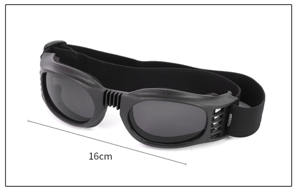 Folding riding goggles
