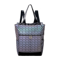 Пользовательский геометрический светящий хранение рюкзак Организатор складывание дам