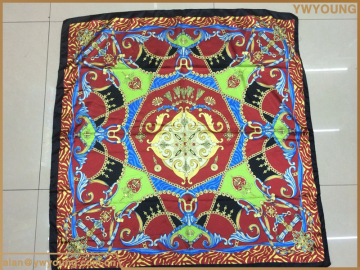 Fashion Silk Polyester Square Scarf Big Size Silk Shawl