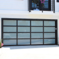 Houragan en aluminium sectionnel Verre Porte de garage transparent