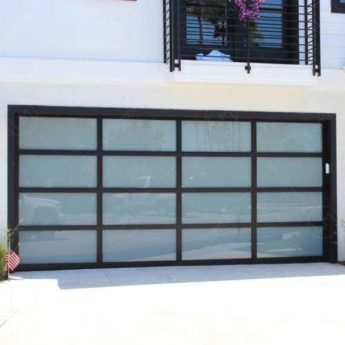 Hurricane Aluminum Sectional Glass Clear Garage Door