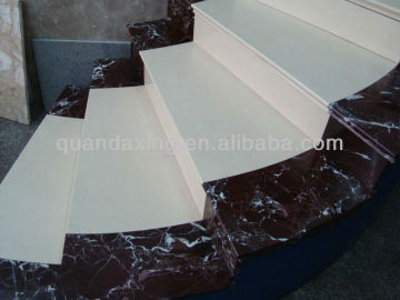 White Marble Step,Marble Stairs with Marble Riser