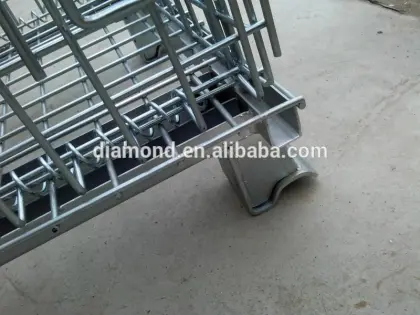 Collapsible warehouse ARS metal storage pallet cage