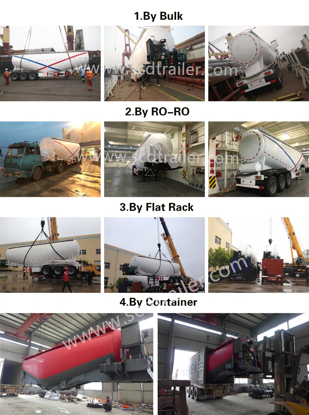 cement trailer shippment