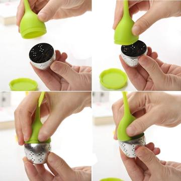 3PCS Silicone Handle Custom Stainless Steel Tea Infuser