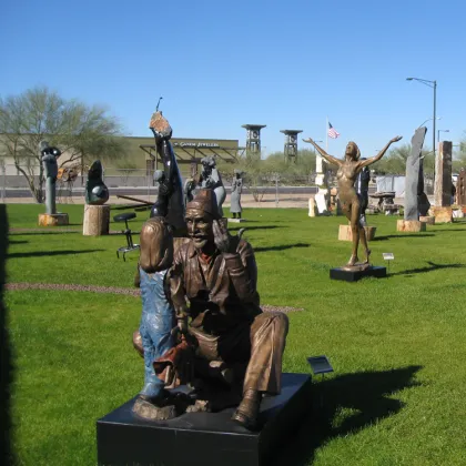 theme park large outdoor decoration metal craft beverly cleary bronze sculpture