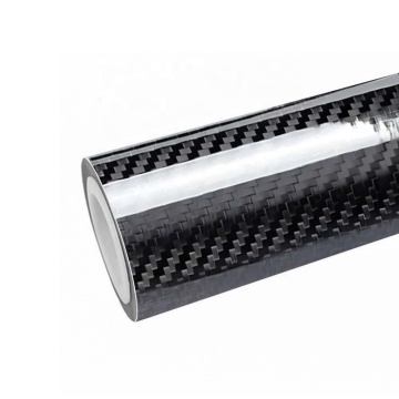 Glossy Black Carbon Fiber Vinyl Wrap Film - Car Protection Wrap