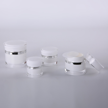 Custom Color Luxury Cosmetic Plastic Jar with Waist Shape - 15g Acrylic Container