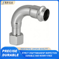Codo de rosca interna de tubería de acero inoxidable de 90 grados