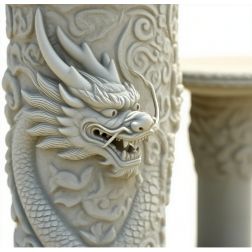 Vintage Coastal Cast Marble Table