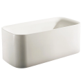 Lightweight Soaking Tub White Luxury Square Vertical Acrylic Bathtub