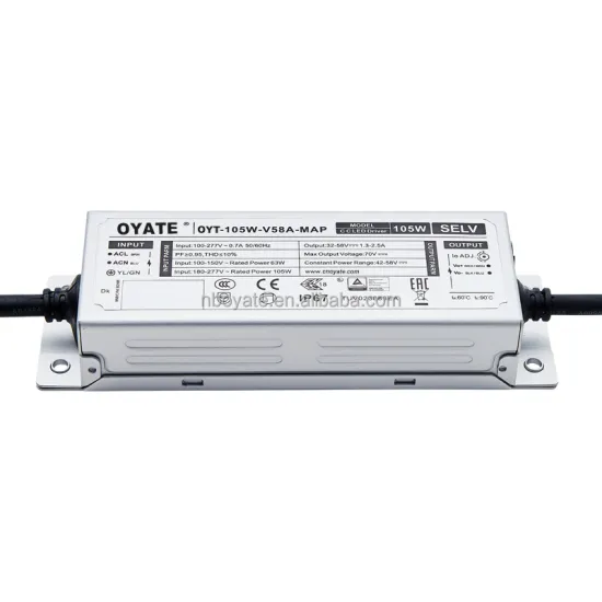 105W LED Driver for Street Lights with 6KV/15KV Emergency Lights and Battery Backup