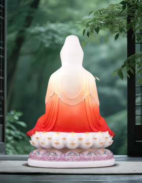 White Marble seated statue of Guanyin Bodhisattva