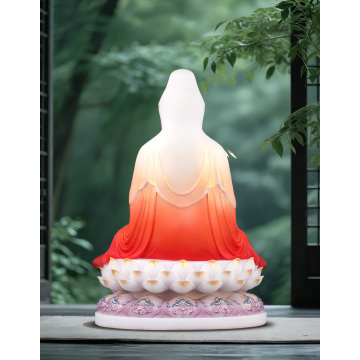 White Marble seated statue of Guanyin Bodhisattva