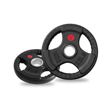 Custom Logo Weight Plates: 5lb to 50lb Range in Rubber Coated, Cast Iron, 3 Grip Barbell Discs