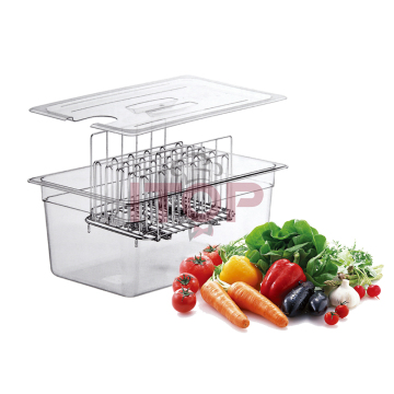 Electric Slow Cooker and Sous Vide Container with Detachable Dividers for Household Cooking