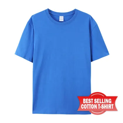 Plus Size Blank Drop Shoulder 100% Premium Cotton T-Shirts for Women and Unisex