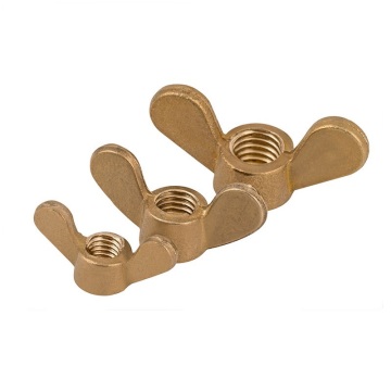 2/5/10PCS M3 M4 M5 M6 M8 M10 M12 M16 M20 Brass Wing Nuts Butterfly Nuts Brass Hand Knurled Nuts Hardware