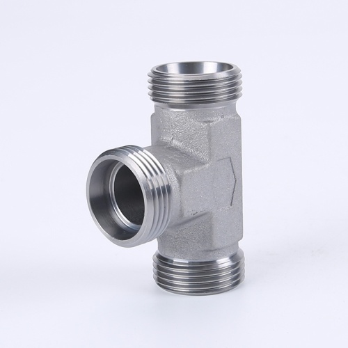 Hydraulic Adapter Fitting Carbon Steel Compression Tees