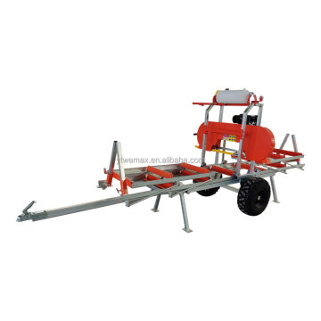 Light Duty Portable Sawmill Machine with Diesel Engine and 2700mm Cutting Capacity