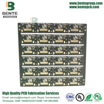 ENIG 2u BentePCB 4-Layers Simple Double Panel FR4  1oz