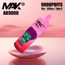 MAK AK 9000 PUFF يمكن التخلص منها VAPE POD