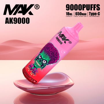 MAK AK 9000 PUFF使い捨ての蒸気ポッド