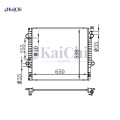 2802 Radiador del mercado de accesorios Toyota Tacoma 2.7L/4.0L 2005-2015