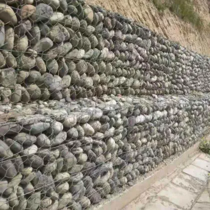 Gabion mesh for flood prevention