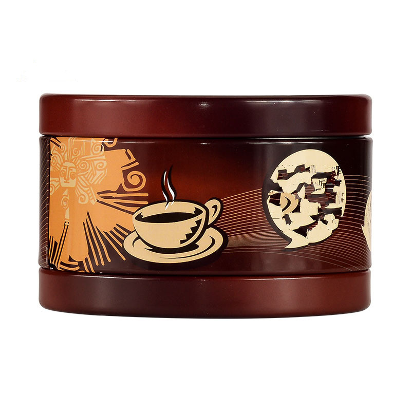 Round Custom Printing Coffee Tin Box